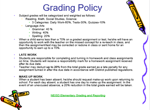 Grading Policy 